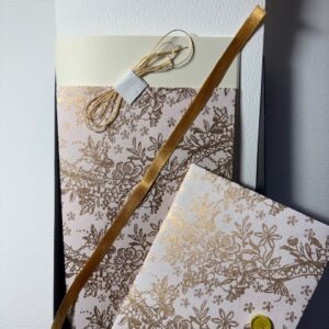 Gold Colour Lokta Paper Notebook Project