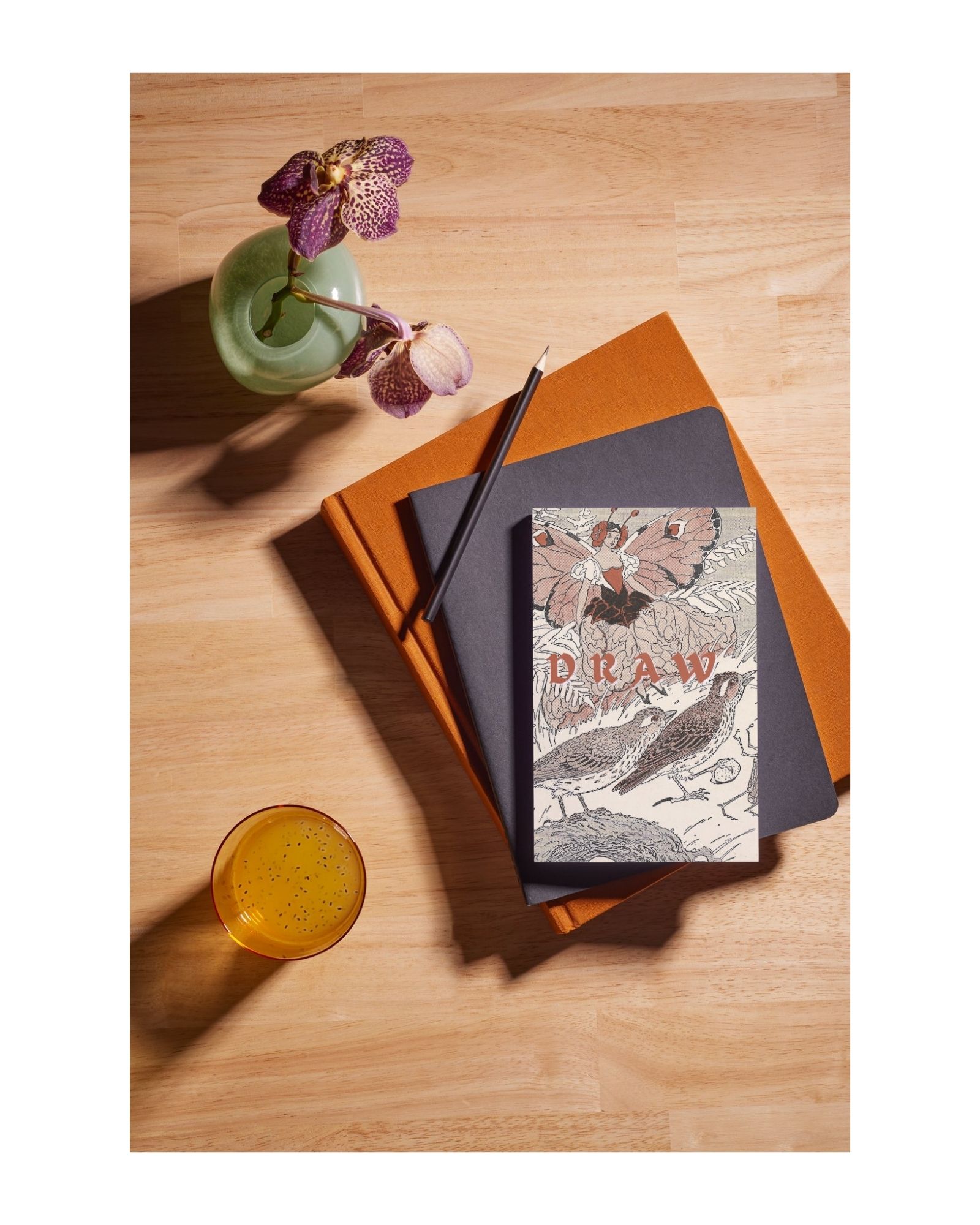 Sketchbook Vintage Fairy and Birds - Image 2