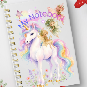Unicorn and Fairies Notebook
