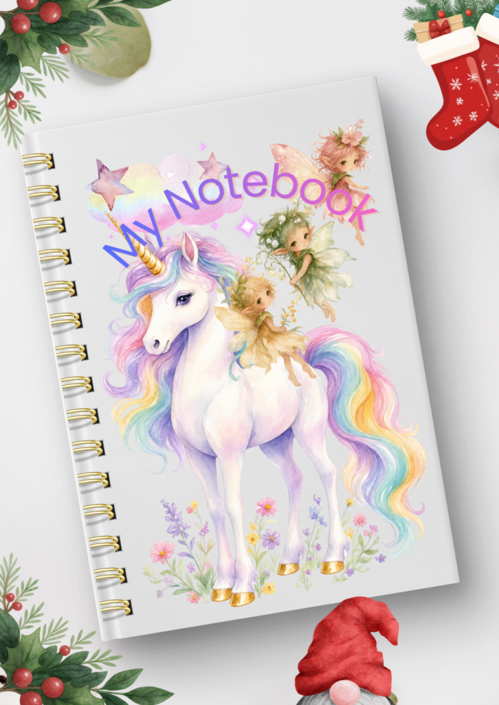 Unicorn and Fairies Notebook