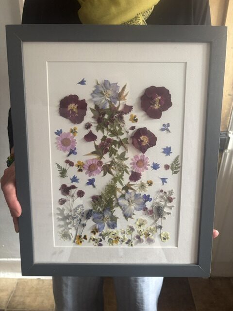 Original Framed Pressed Flower Art - Image 4