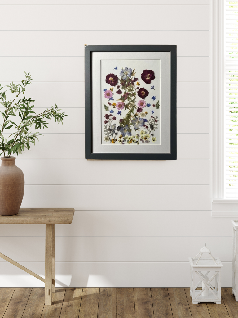 Original Framed Pressed Flower Art